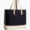 Bolso tote de lona con bloques de color Bolso tote de lona con bloques de color