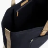 Bolso tote de lona con bloques de color Bolso tote de lona con bloques de color