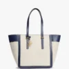 Bolso tote de lona con monograma Script