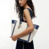 Bolso tote de lona con monograma Script