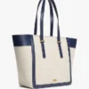 Bolso tote de lona con monograma Script
