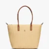Bolso tote de rafia con logotipo monograma Bolso tote de rafia con logotipo monograma