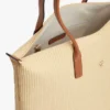 Bolso tote de rafia con logotipo monograma Bolso tote de rafia con logotipo monograma