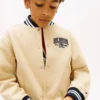 Bomber de sarga peached para niño