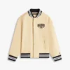 Bomber de sarga peached para niño
