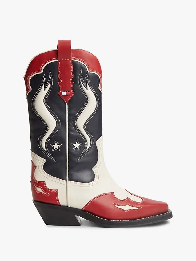 Botas vaqueras de cuero Tommy Jeans Botas vaqueras de cuero Tommy Jeans