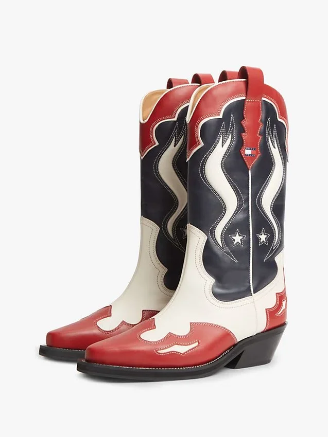 Botas vaqueras de cuero Tommy Jeans Botas vaqueras de cuero Tommy Jeans