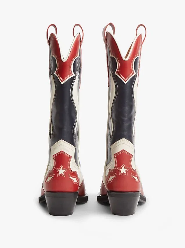 Botas vaqueras de cuero Tommy Jeans Botas vaqueras de cuero Tommy Jeans