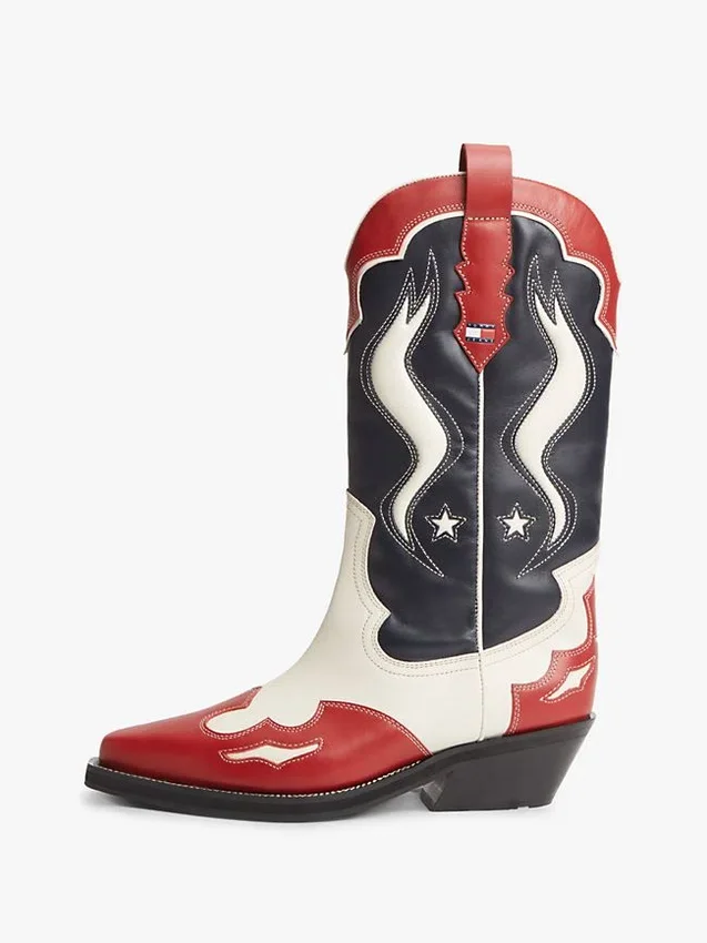 Botas vaqueras de cuero Tommy Jeans Botas vaqueras de cuero Tommy Jeans
