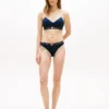 Braguita bikini de algodón elástico acanalado