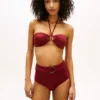 Braguita de bikini de talle alto con aro Braguita de bikini de talle alto con aro
