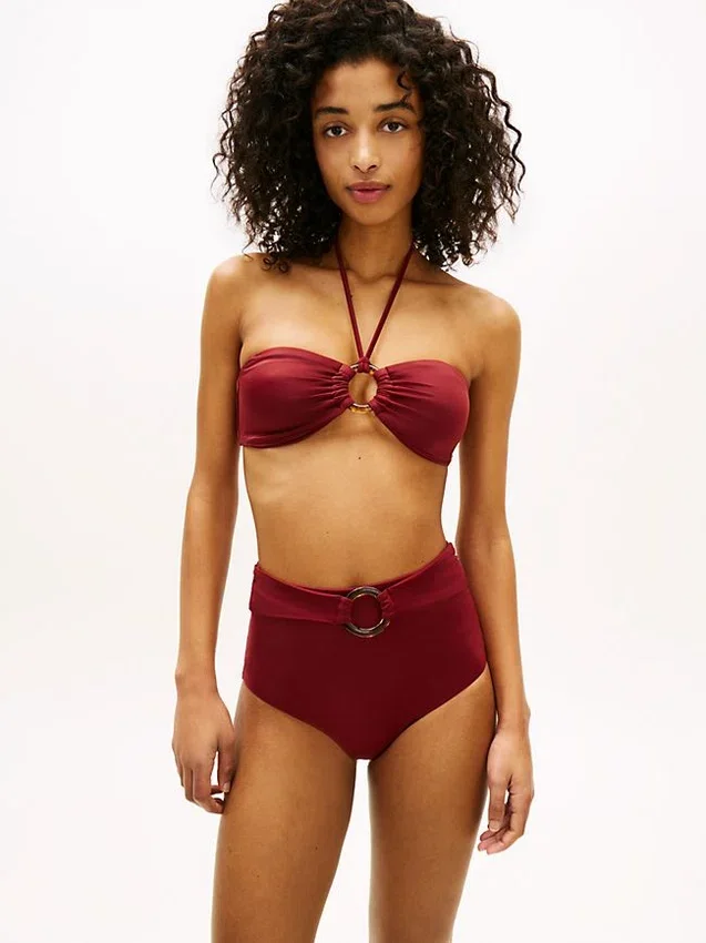 Braguita de bikini de talle alto con aro Braguita de bikini de talle alto con aro