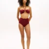 Braguita de bikini de talle alto con aro Braguita de bikini de talle alto con aro