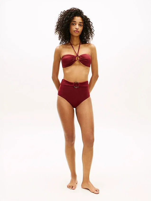 Braguita de bikini de talle alto con aro Braguita de bikini de talle alto con aro