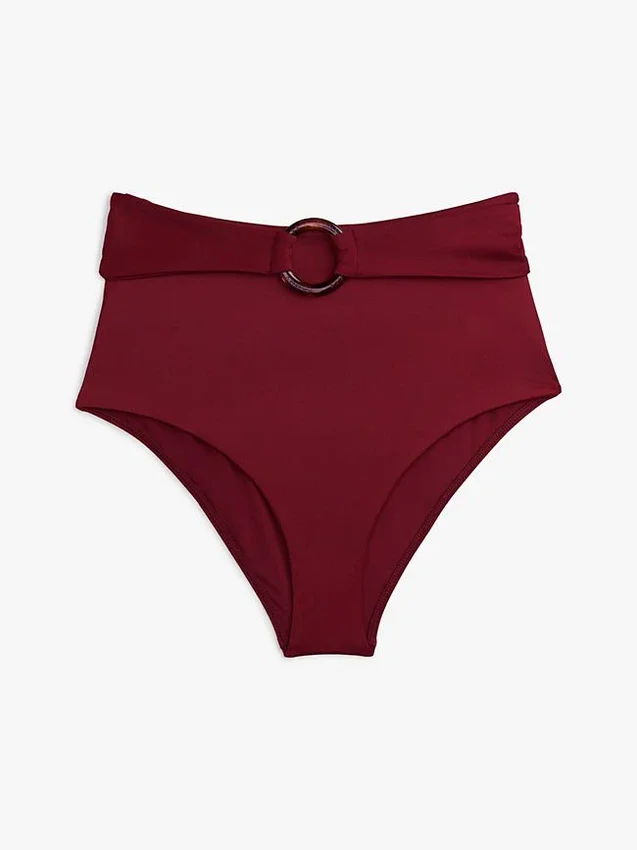 Braguita de bikini de talle alto con aro Braguita de bikini de talle alto con aro