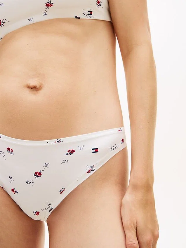 Braguitas de bikini de jersey con estampado floral Braguitas de bikini de jersey con estampado floral