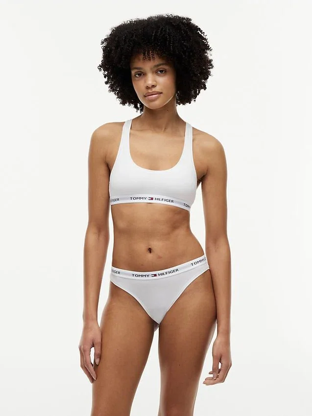 Bralette sin forro con el logotipo de Tommy Bralette sin forro con el logotipo de Tommy