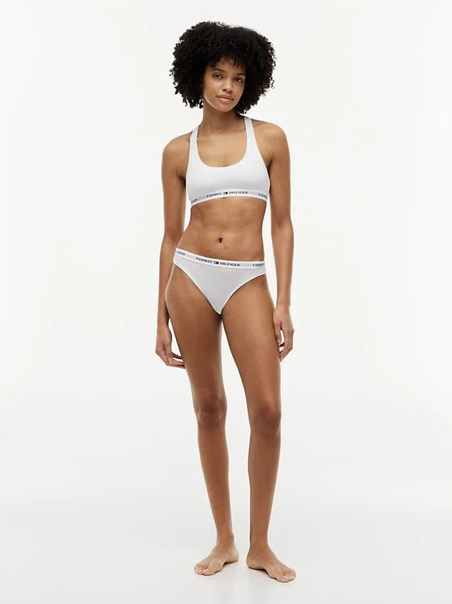 Bralette sin forro con el logotipo de Tommy Bralette sin forro con el logotipo de Tommy