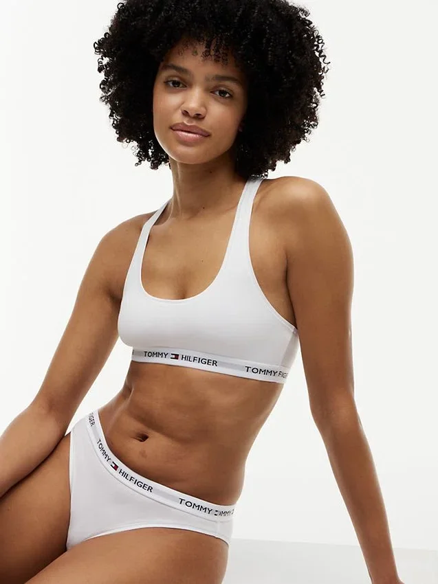 Bralette sin forro con el logotipo de Tommy Bralette sin forro con el logotipo de Tommy