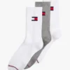Calcetines deportivos con logo de bandera, paquete de 3