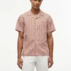 Camisa camp de corte regular con estampado solar