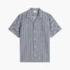 Camisa camp de corte regular con estampado solar