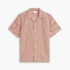 Camisa camp de corte regular con estampado solar