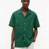 Camisa campestre de corte clásico con estampado de cuadros de ventana