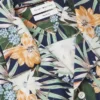 Camisa campestre de corte regular con estampado floral tropical