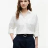 Camisa de algodón de corte holgado