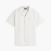 Camisa de campamento a rayas de corte regular