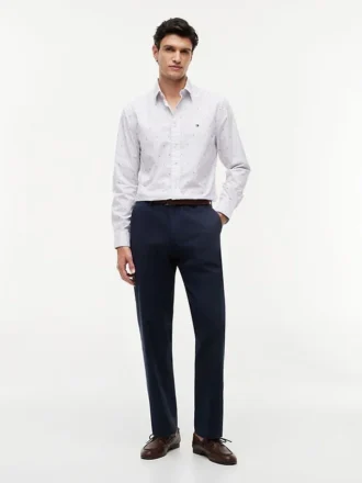 Camisa de corte regular con estampado de lunares Fil Coupe
