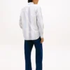 Camisa de corte regular con rayas mixtas para todo el día