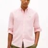 Camisa de corte regular en mezcla de lino