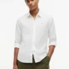 Camisa de corte regular en mezcla de lino