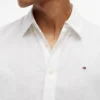Camisa de corte regular en mezcla de lino