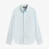 Camisa de corte regular en mezcla de lino