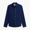 Camisa de corte regular en mezcla de lino