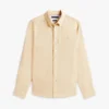 Camisa de corte regular en mezcla de lino