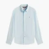 Camisa de corte regular en mezcla de lino
