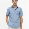 Camisa de corte regular teñida en prenda Camisa de corte regular teñida en prenda