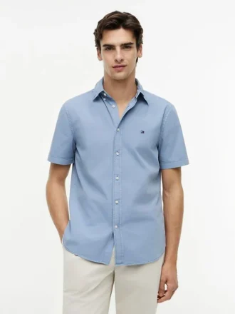 Camisa de corte regular teñida en prenda
