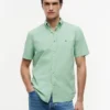 Camisa de corte regular teñida en prenda Camisa de corte regular teñida en prenda