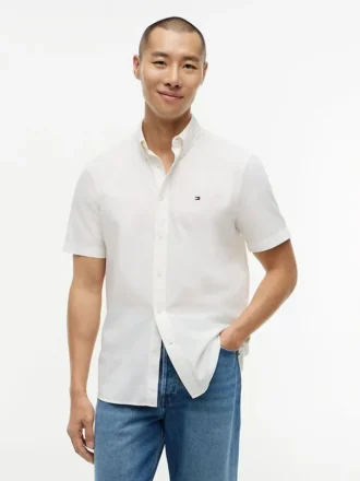 Camisa de corte regular teñida en prenda