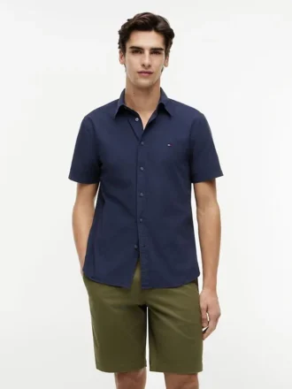 Camisa de corte regular teñida en prenda