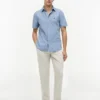 Camisa de corte regular teñida en prenda Camisa de corte regular teñida en prenda