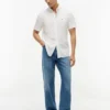 Camisa de corte regular teñida en prenda