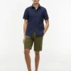 Camisa de corte regular teñida en prenda