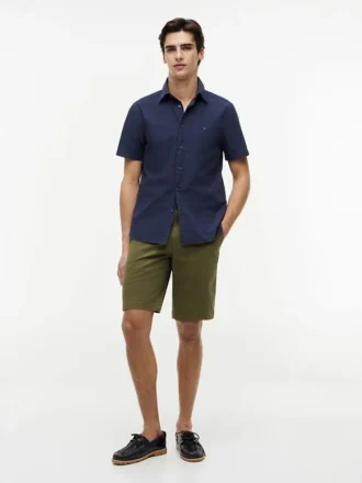 Camisa de corte regular teñida en prenda