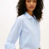 Camisa de crepé a rayas